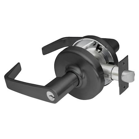 Corbin Russwin Grade 2 Entrance or Office Cylindrical Lock, Newport Lever, Conventional Cylinder, Black Suede Powde CL3851 NZD BSP